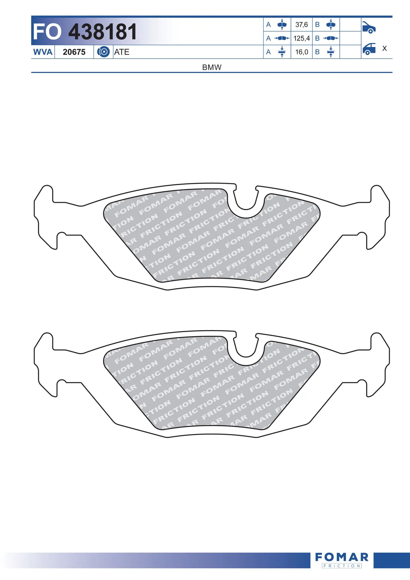 Brake Pad Set, disc brake